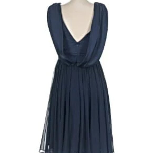 Vera Wang Navy Dress - Picture 2 of 7